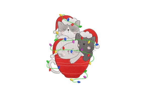 Cute Cats Christmas Embroidery Review
