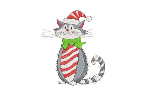Funny Cat Christmas Embroidery Review