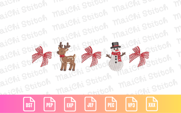 Reindeer Snowman Border Embroidery Review