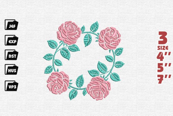 Rose Wreath Frame Embroidery Review
