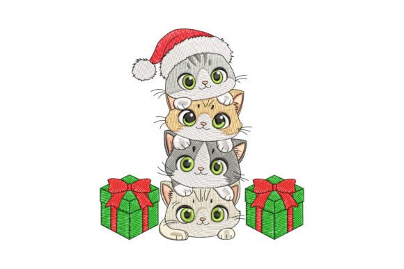 Santa Cats Christmas Embroidery Review