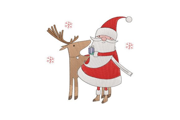 Santa Claus with Reindeer Christmas Embroidery Review