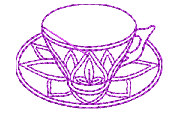 Teacup Embroidery Design Review for Holiday Collections