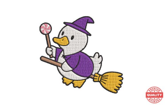 Wizard Duck on Broom Embroidery Review