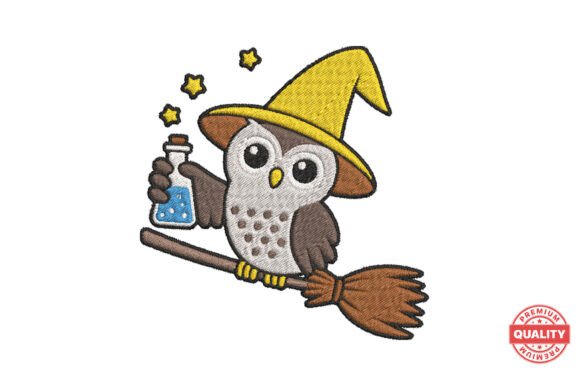 Wizard Owl Flying on Broom Review