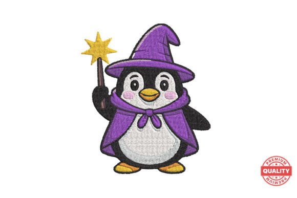 Wizard Penguin Halloween Embroidery Review